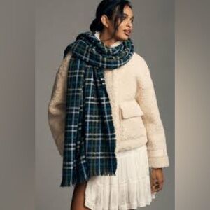 Anthropologie Pilcro oversized blanket scarf wrap.
